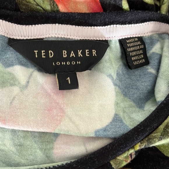 Ted Baker Black Floral Top - Picture 6 of 7